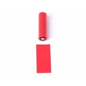 Θερμοσυστελλόμενο κάλυμμα PVC για μπαταρίες 18650 Κόκκινο 